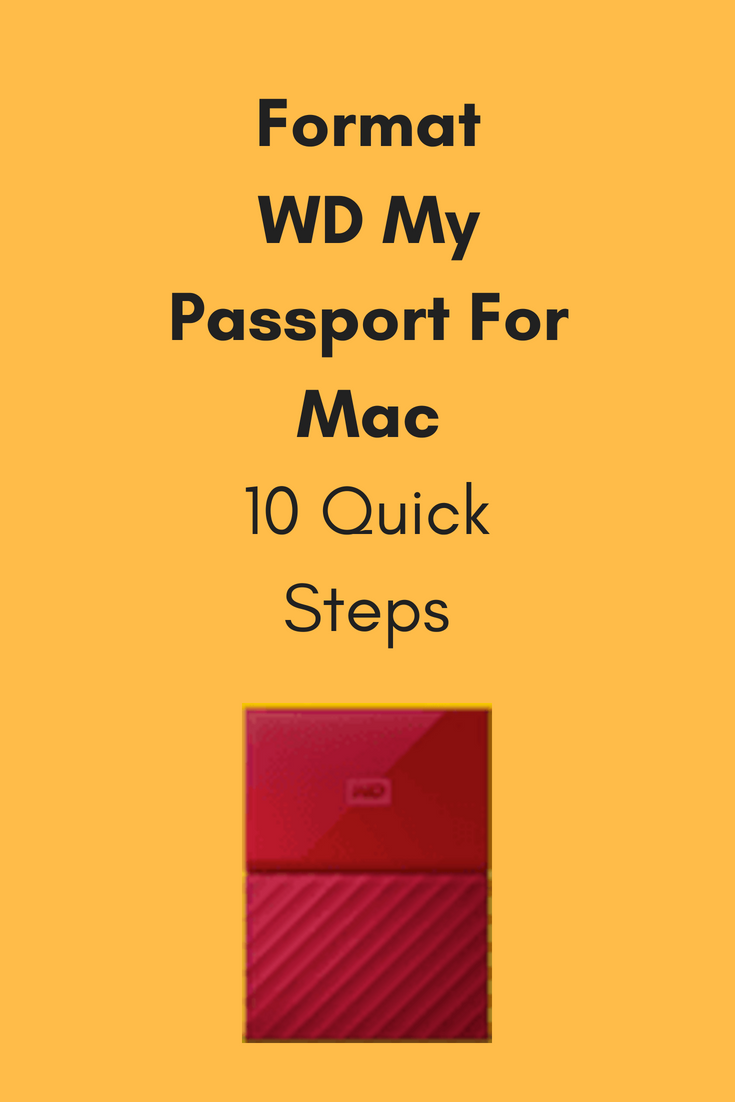wd my passport for mac reformat